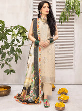 D#04 Mahnur Mehru Linen Winter Collection 923